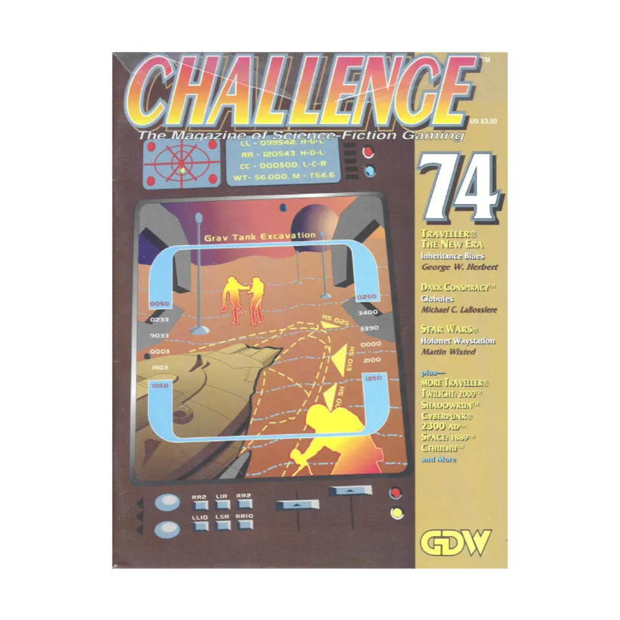 

Журнал #74 "Traveller, Dark Conspiracy, Star Wars - Holonet Waystation", Challenge Magazine