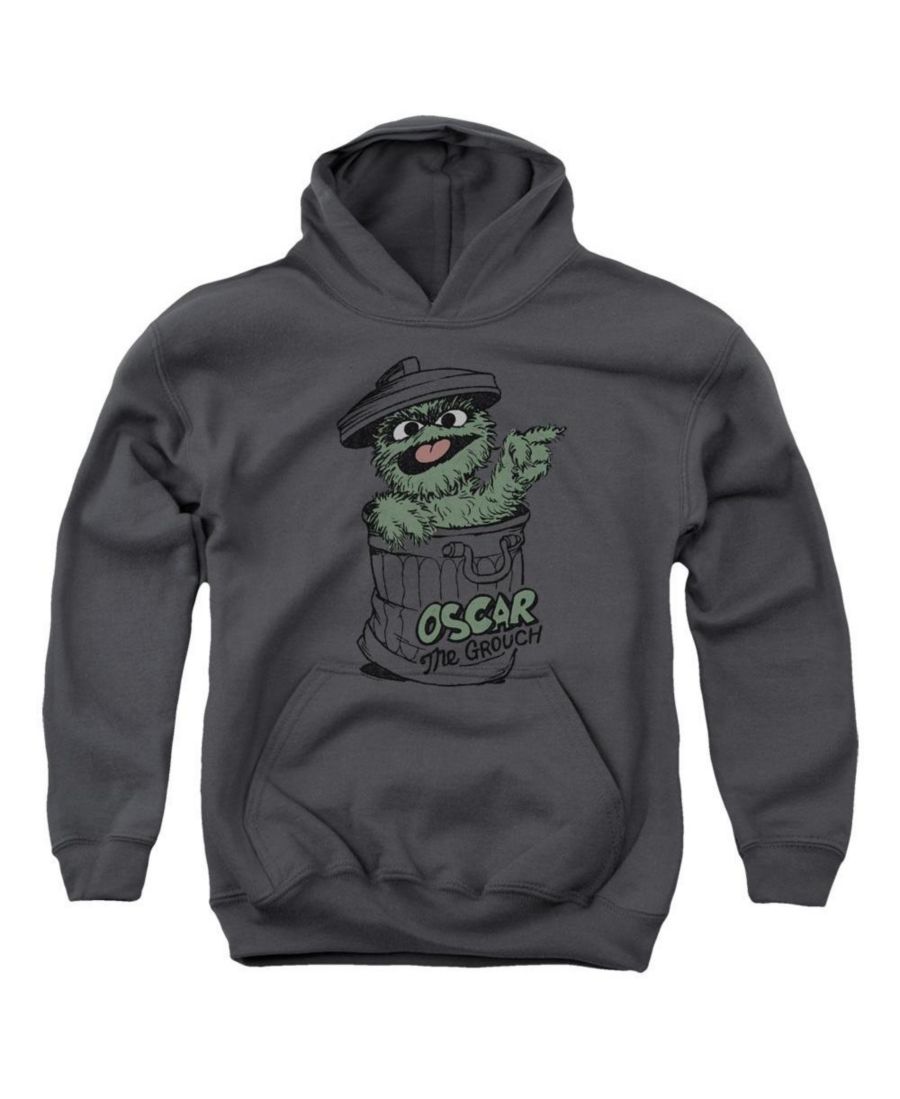 

Молодежная толстовка Early Grouch Pull Over Hoodie Sesame Street, Charcoal