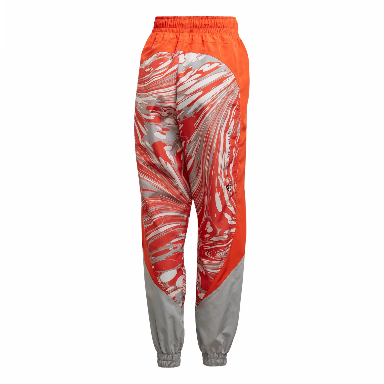 Adidas Printed Woven Track Pants Casual брюки Women's Light Blue Gray/Semi Impact Orange — фото 3