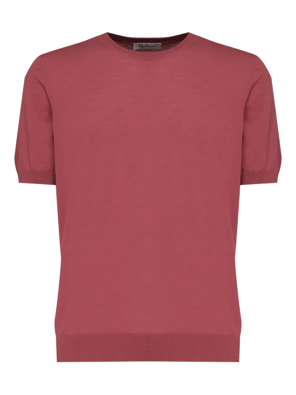 

Хлопковая футболка с короткими рукавами John Galliano, красный