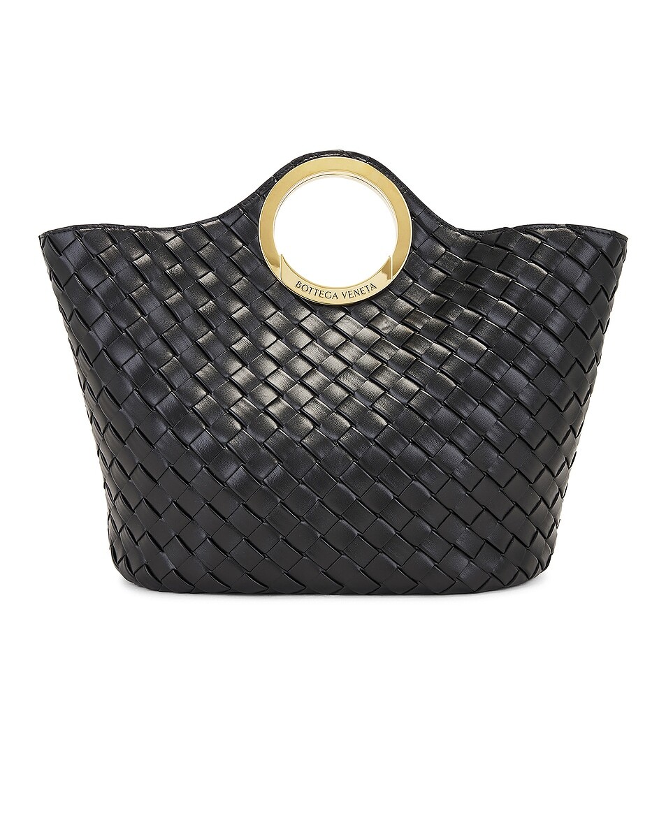 

Большая сумка для пикника Bottega Veneta, цвет Black & Muse Brass