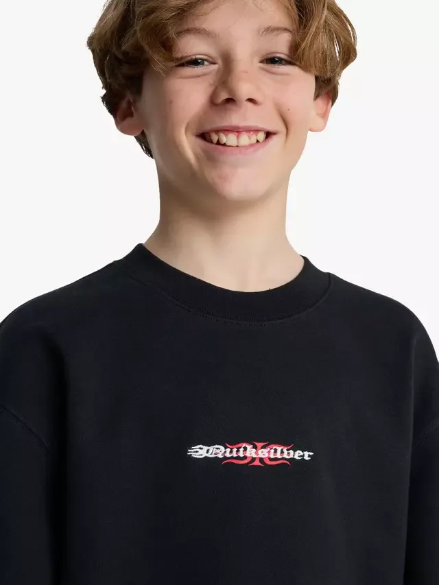Детская толстовка Mercury Trident, черная Quiksilver — фото 4