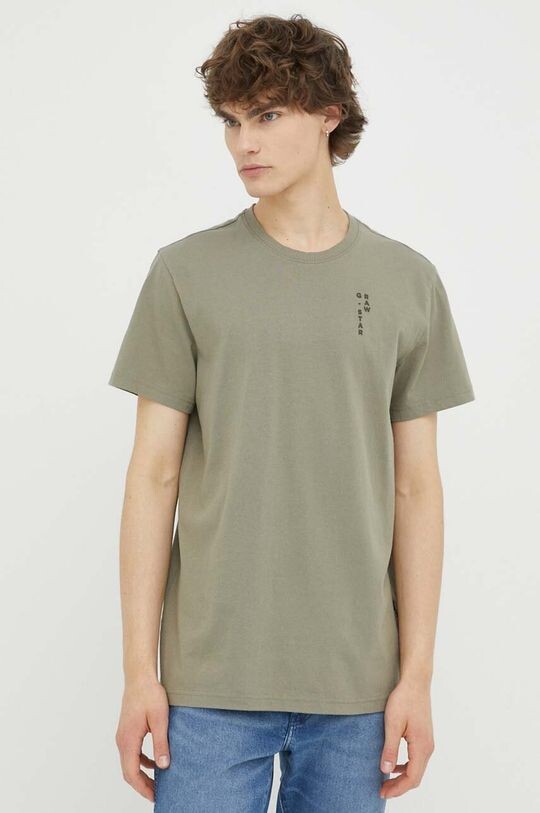 

Хлопковая футболка G-Star Raw, зеленый