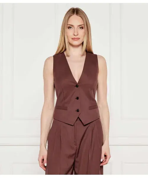 

Жилет Аумара-2 Regular fit Hugo, коричневый