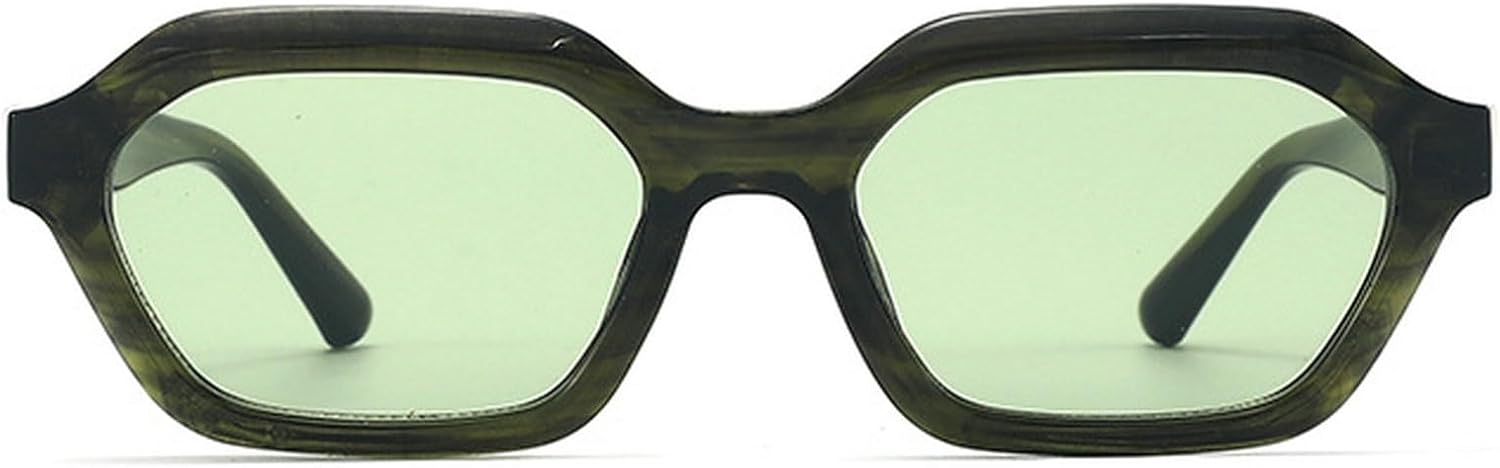 

Солнцезащитные очки прямоугольной формы для женщин, винтажные, модные, для активного отдыха и путешествий, ретро, ​​квадратные солнцезащитные очки, женские, в стиле 90-х, многоугольные mincl, Gray Green