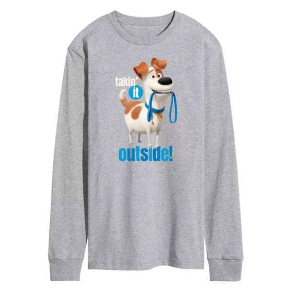 

Мужская футболка с принтом "Тайная жизнь домашних животных" Licensed Character, серый