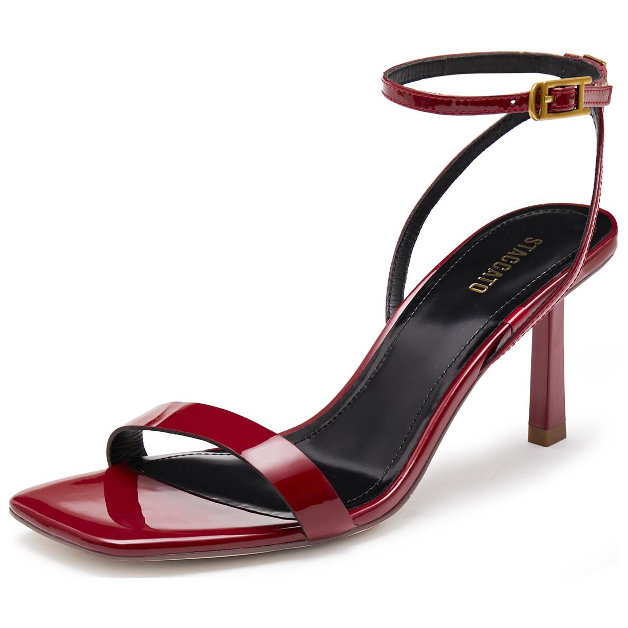 Vivian Сандалии на одной бретели 7.5 см Женские Красный Staccato, Ancora Red — фото 2