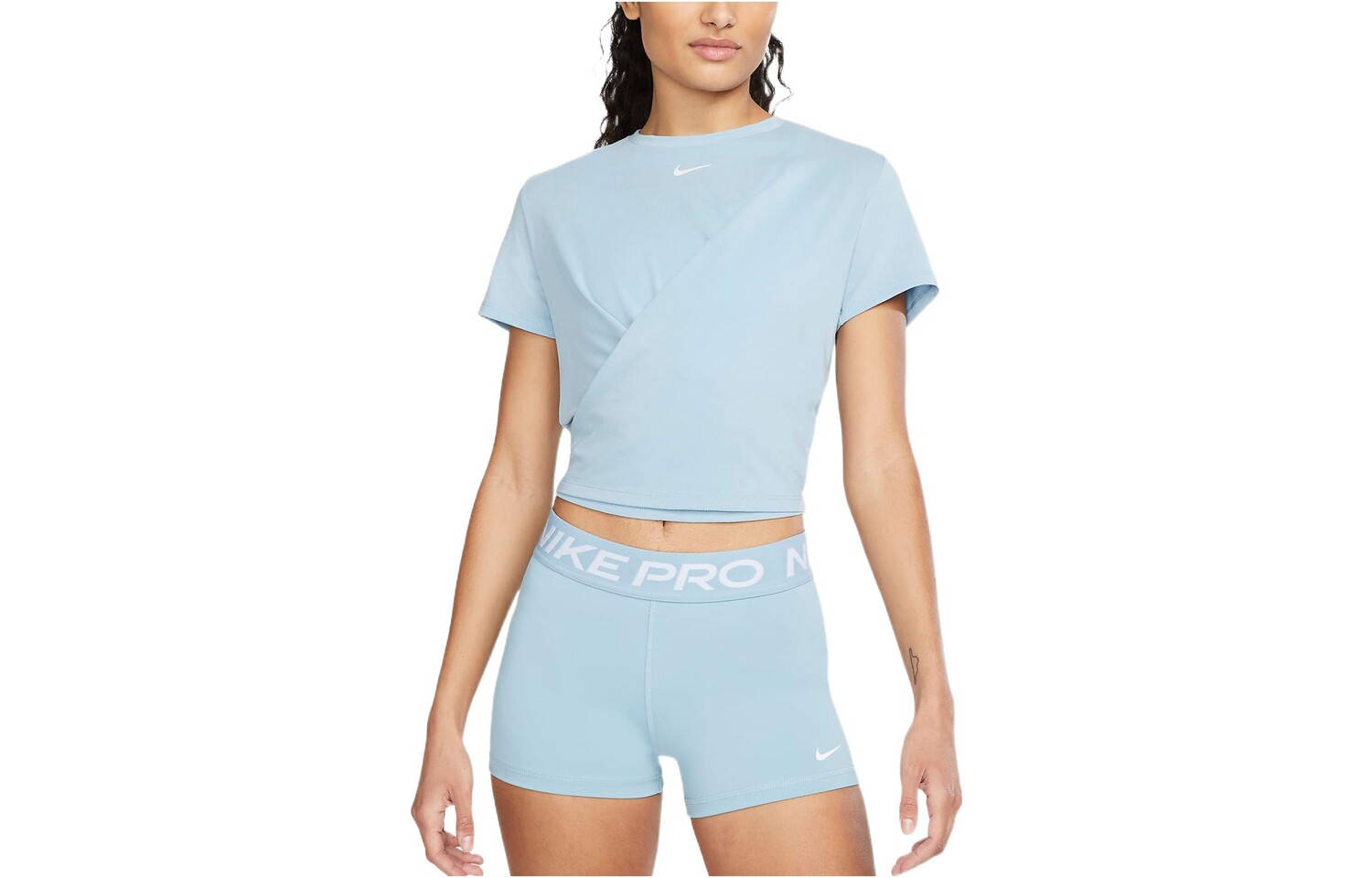 

Женский укороченный топ Nike, цвет Blue