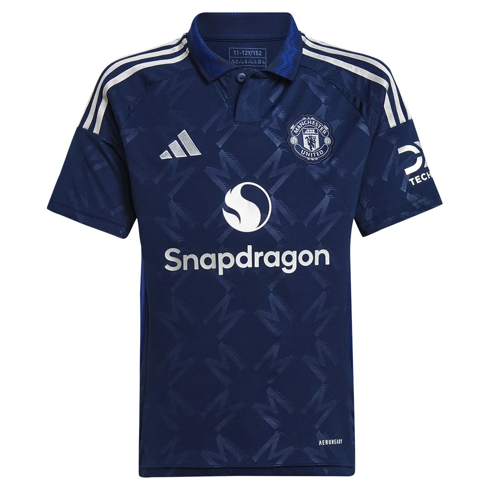 Футболка с коротким рукавом adidas Manchester United 24/25 Away junior, синий — фото 3