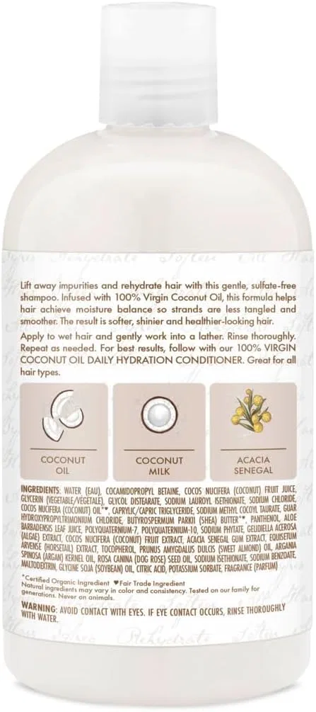 Набор шампуня и кондиционера 100% Virgin Coconut Oil Daily Hydration от Shea Moisture Shea Moisture, Virgin Coconut Set — фото 3