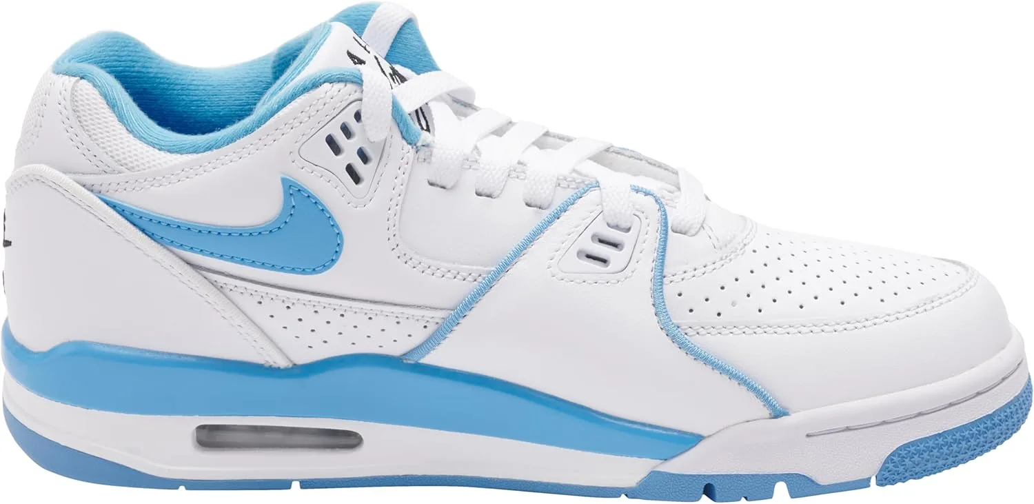 Мужские низкие кроссовки NIKE Air Flight '89, белый/черный/синий — фото 4