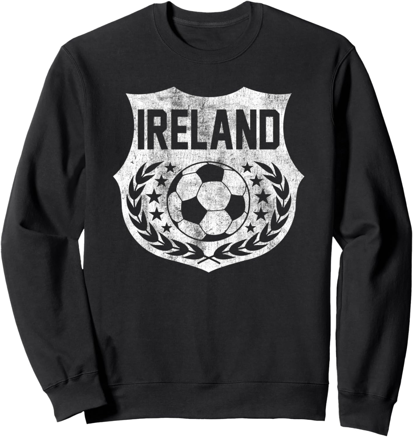 

Футбольная толстовка с эффектом потертости, Ирландия Trendy Apparel, черный