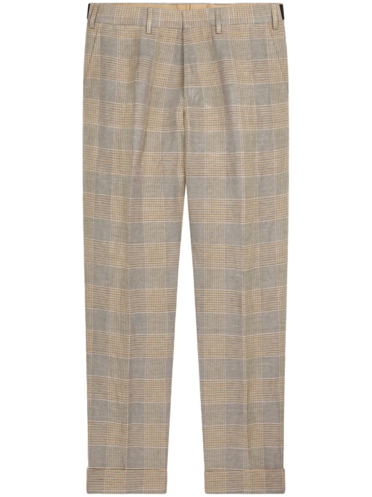 

DRIES VAN NOTEN зауженные брюки в клетку, серый