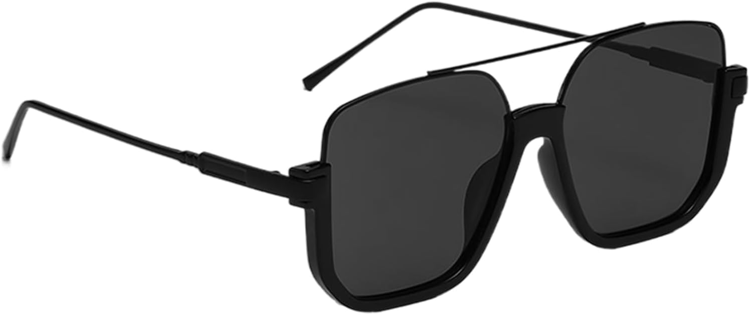 

Модные поляризованные солнцезащитные очки для женщин, винтажные солнцезащитные очки в крупной оправе в стиле ретро с защитой от УФ-излучения, стильные очки для вождения, путешествий и отдыха Generic, Black