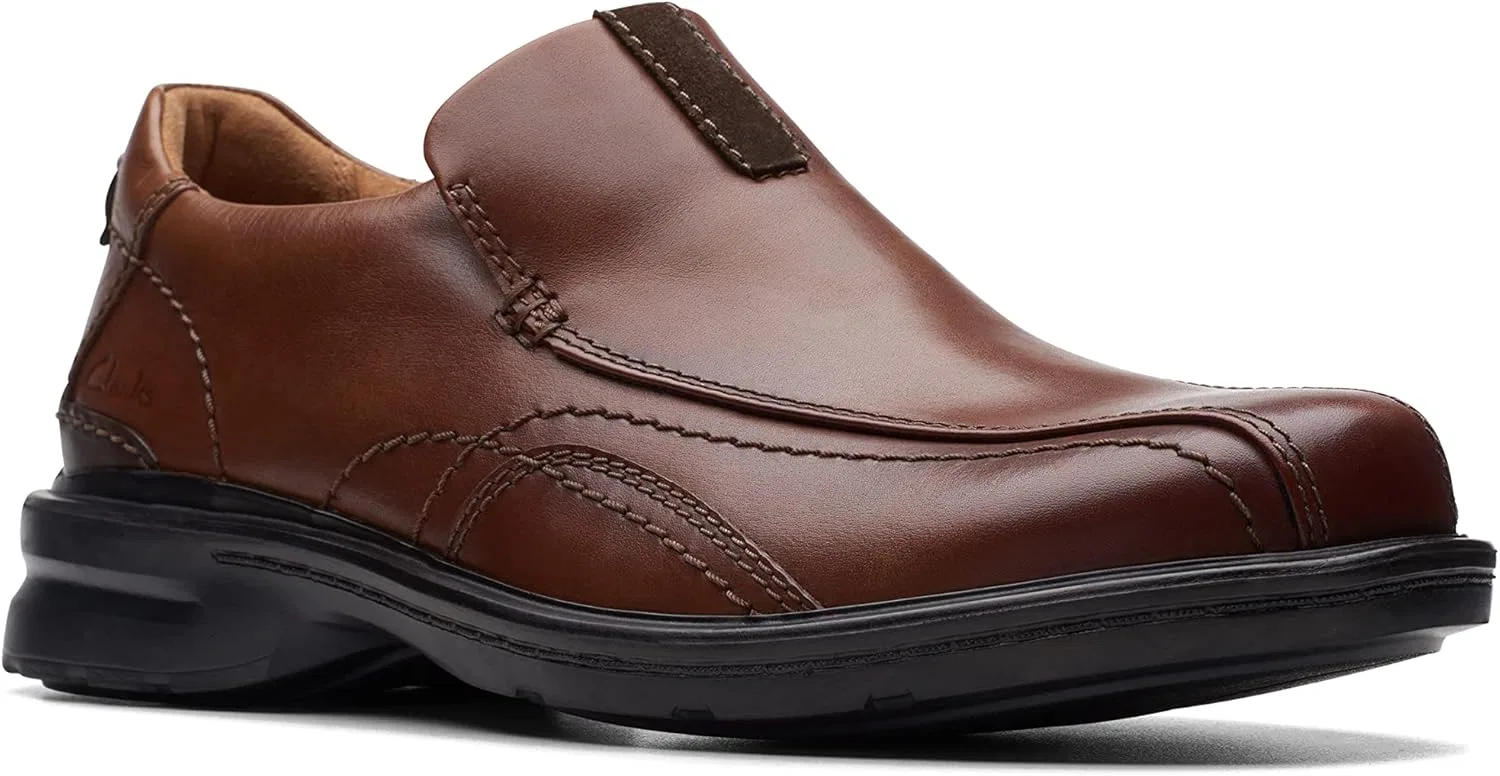 Мужские туфли Clarks Gessler StepOxford, Dark Tan Leather — фото 3