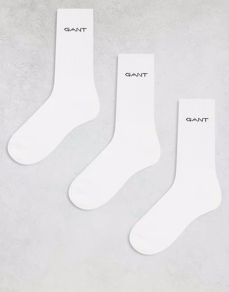 

GANT 3 пары спортивных носков с логотипом белого цвета