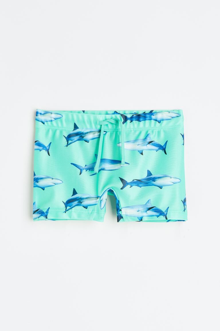 

Короткий купальник с шортами H&M, голубой