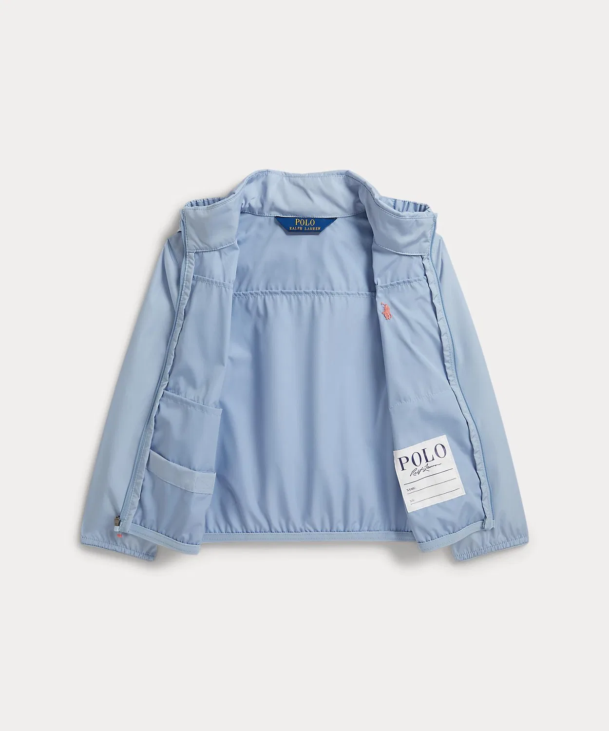 Куртка водонепроницаемая с капюшоном Polo Ralph Lauren, синяя — фото 4