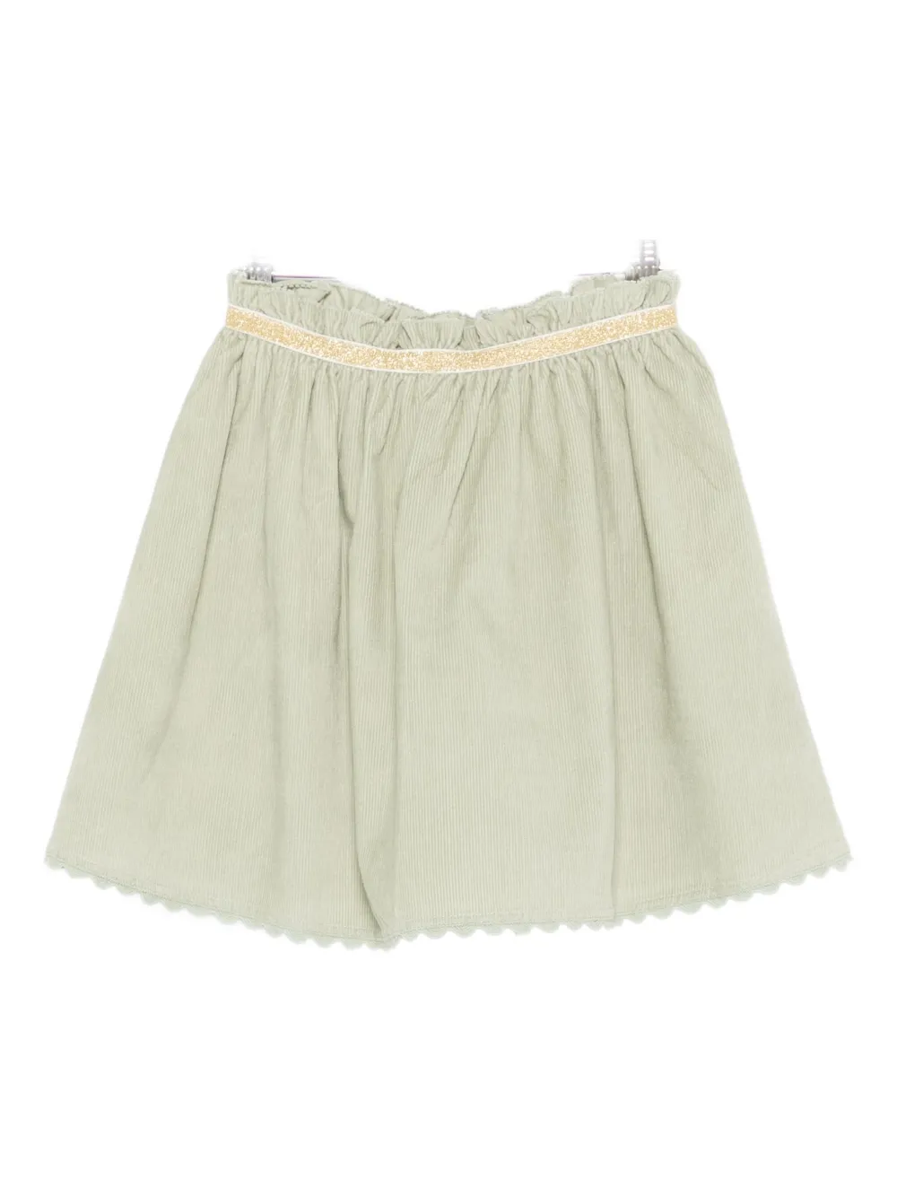 

Юбка из вельвета с оборками Louise Misha, зеленый