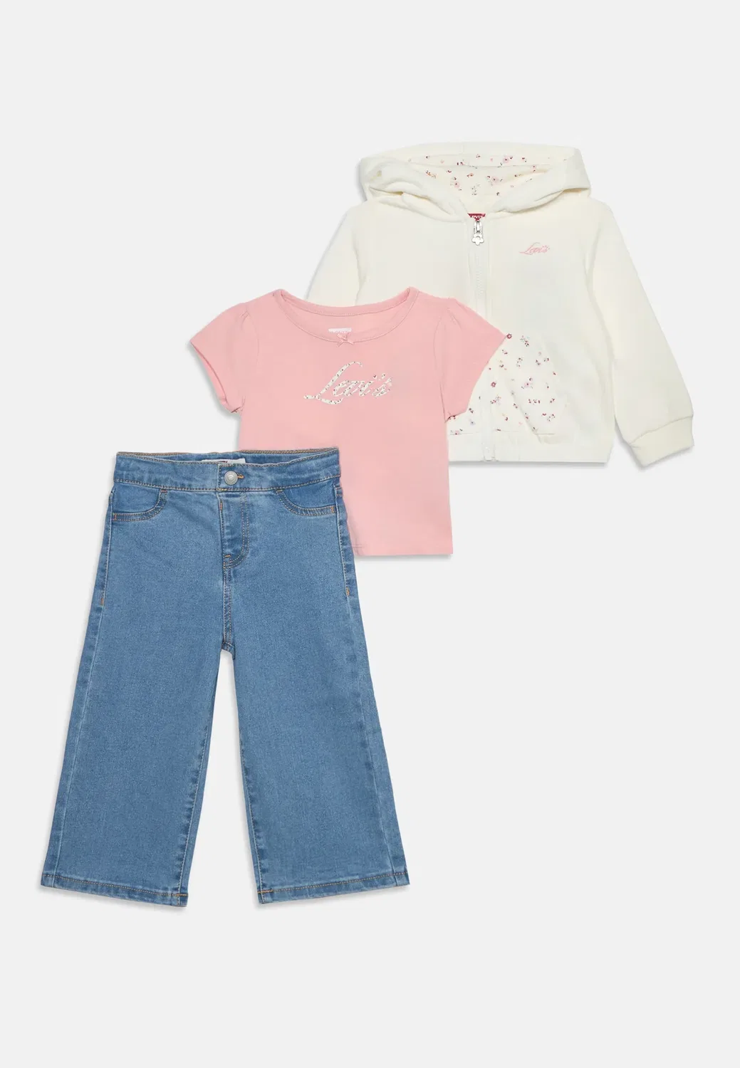 Комплект - футболка с принтом Levi'S, Powder Pink — фото 3