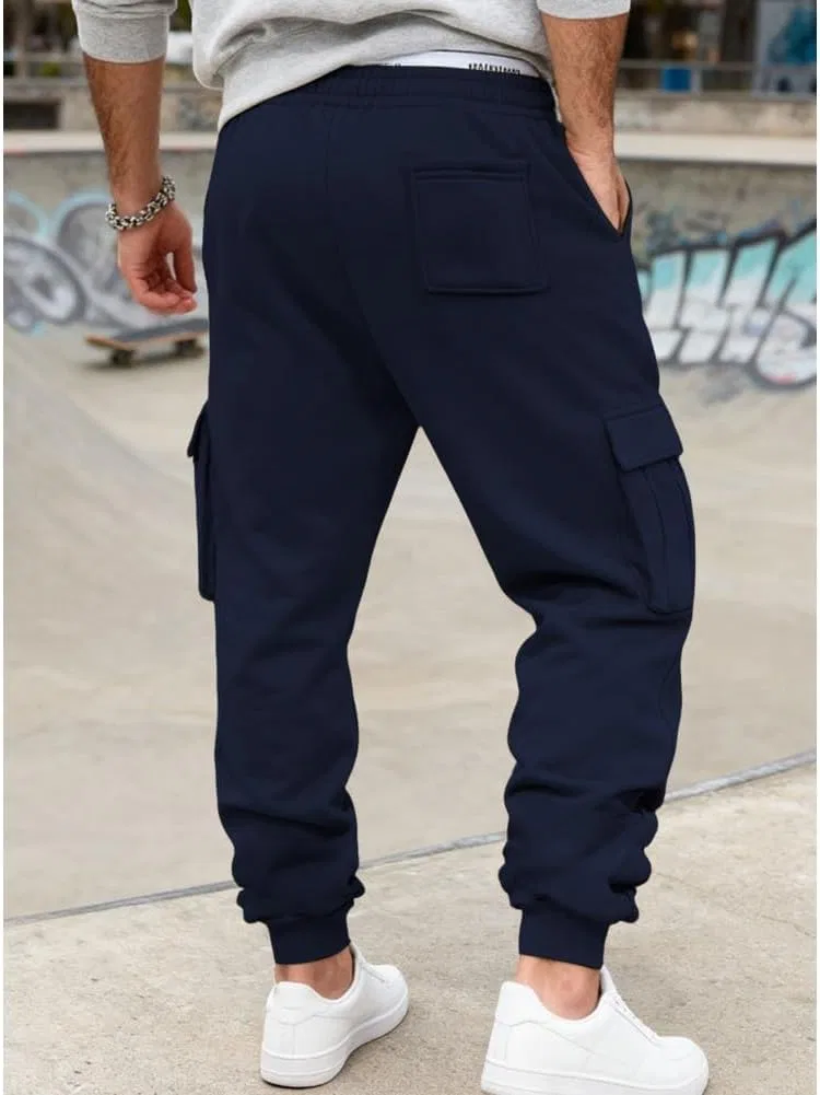 Мужские карго-джоггеры с карманами, Utility Trousers, белый — фото 4