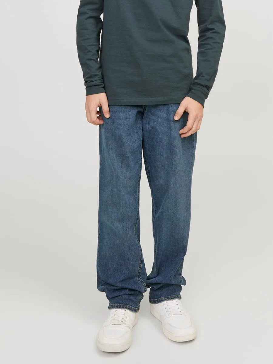 Мини-джинсы свободного кроя 'JJIClark JJOrig' темно-синего цвета Jack & Jones Mini — фото 3