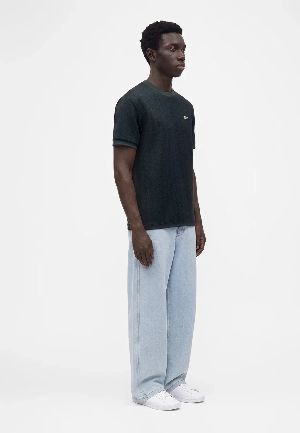 Простая футболка Lacoste, Vert Fonce — фото 4