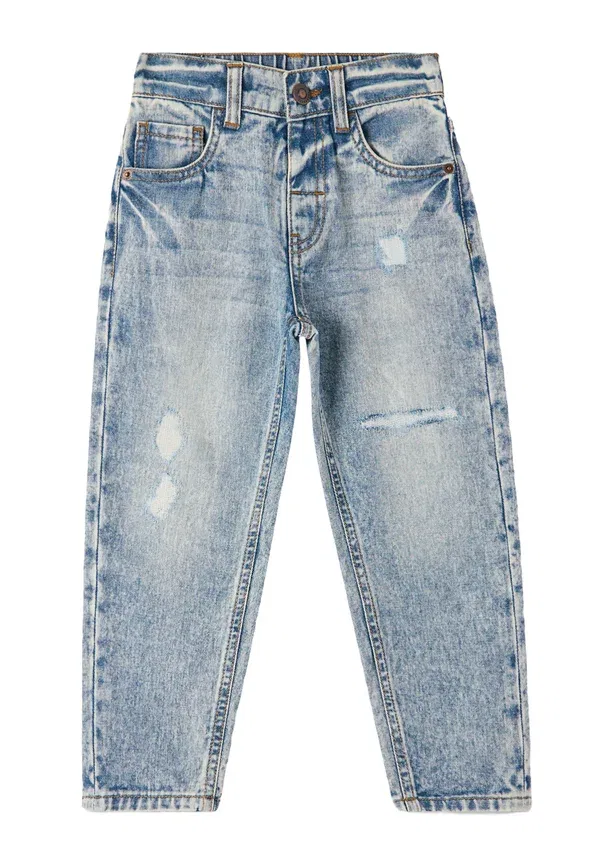 Джинсы tapered fit Cinque tasche con strappi Terranova, Blu Denim Chiaro, светло-голубой — фото 4