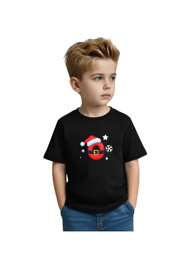 Футболка с праздничным принтом для мальчиков Printshop4Me, черный — фото 3