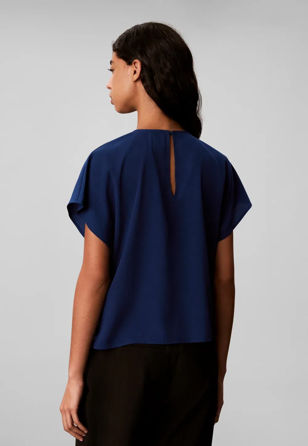 Фурнитура - блузка Calvin Klein, Estate Blue — фото 3