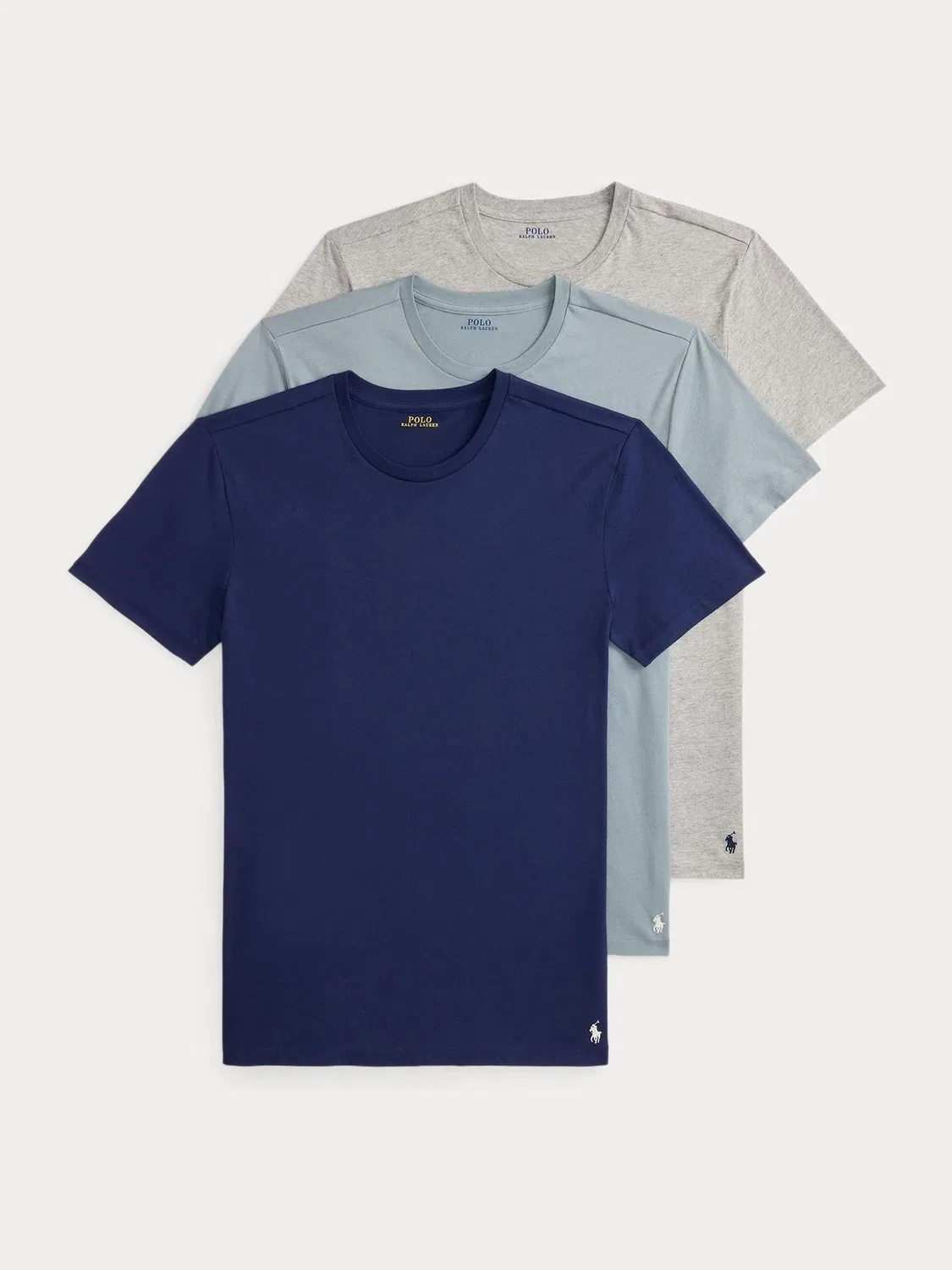 Набор белых футболок узкого кроя Polo Ralph Lauren, 3 шт., White