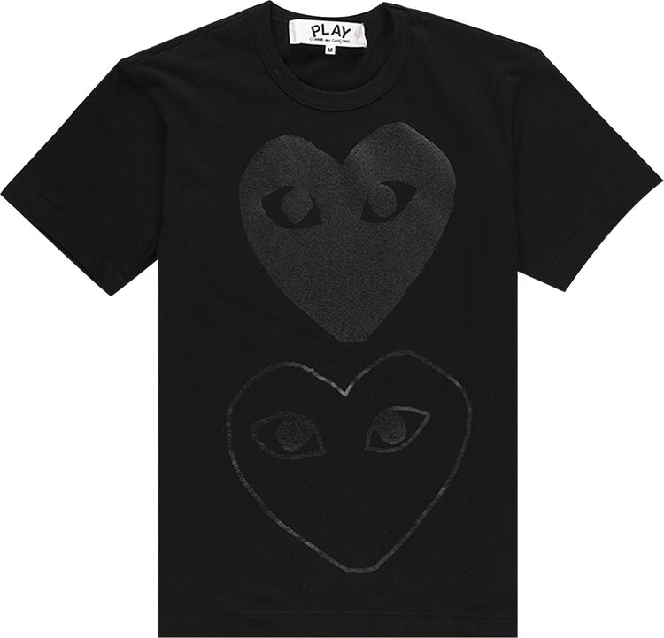 

Футболка Comme des Garçons Short-Sleeve Play T-Shirt With Black Heart And Play Logo 'Black', черный