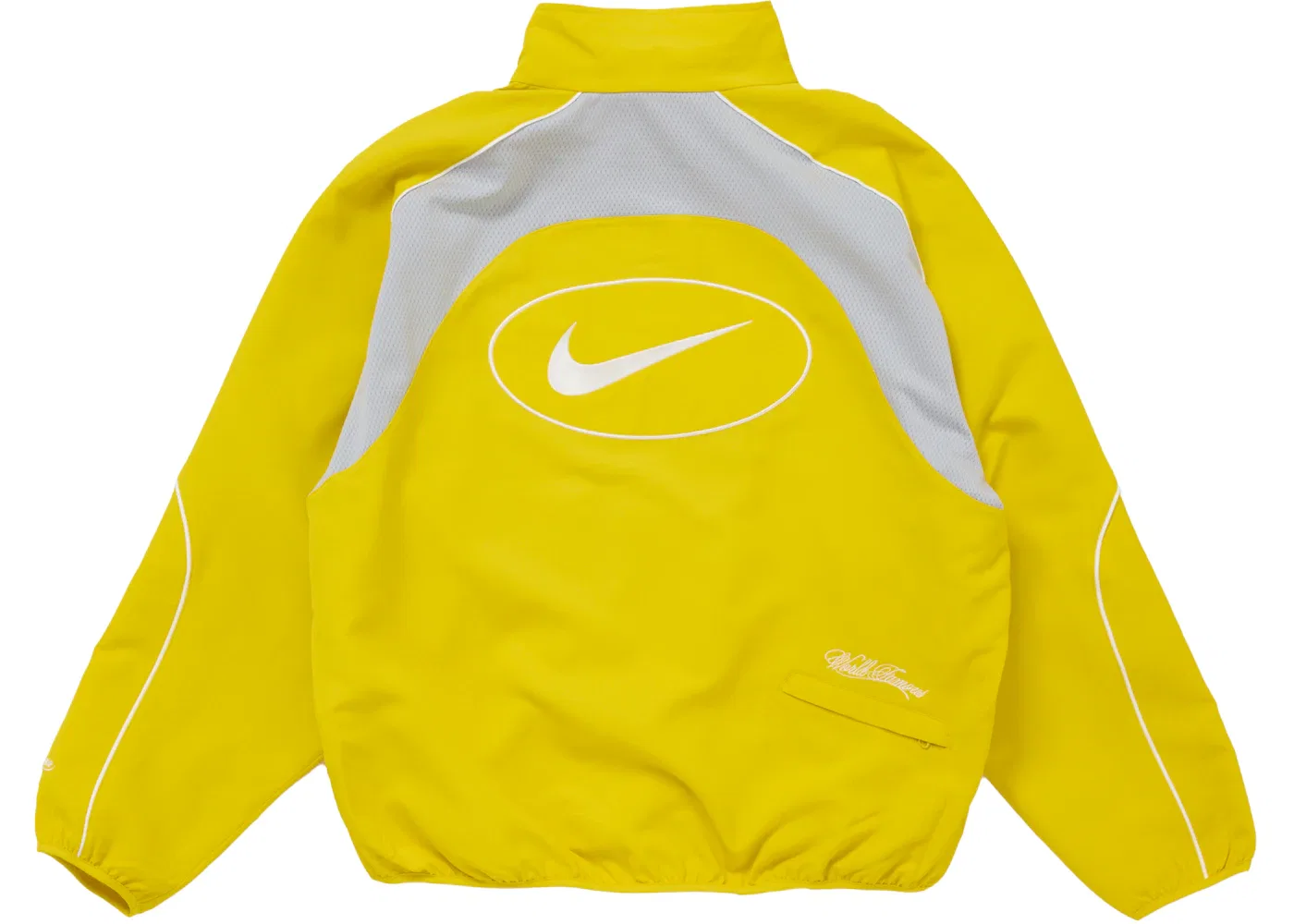 Мужская куртка спортивная с длинным рукавом Supreme Nike Track Jacket, Yellow — фото 3