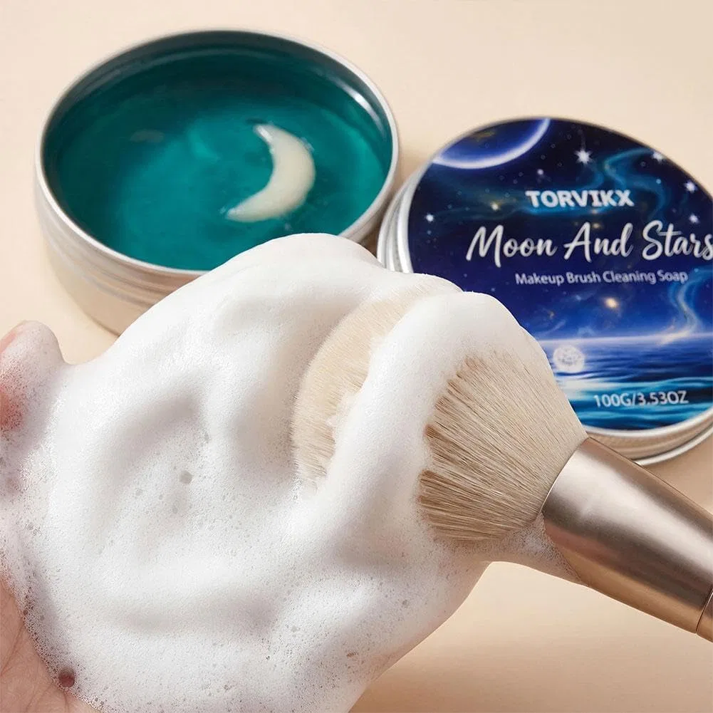 Мыло для чистки кистей Silikon-Make-up-Pinsel-Reinigungspad, Generisch, 100 г — фото 4