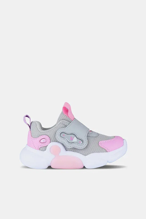 Детские кроссовки для девочек со светодиодами Vicco, Gray-Pink