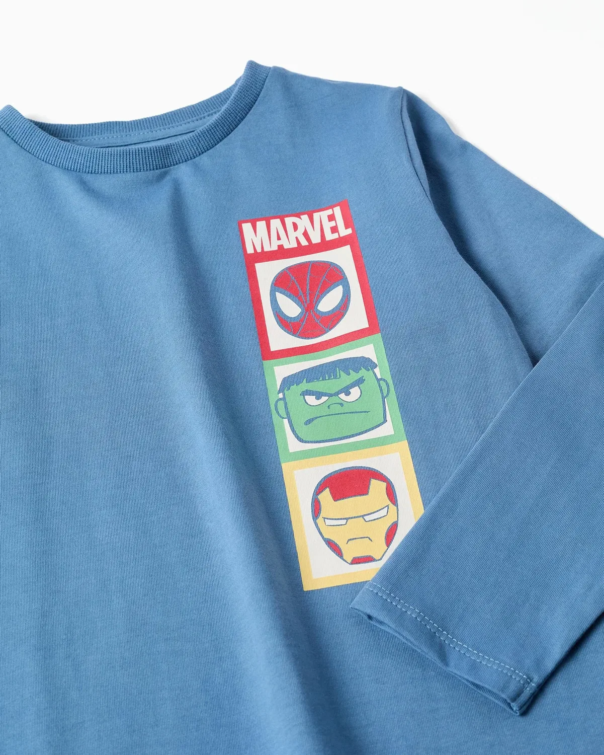 Детский комплект пижам для мальчиков с принтом Marvel Zippy, Azul — фото 2