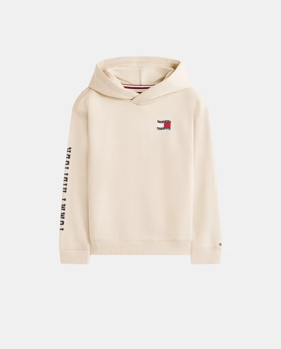 Детская худи для мальчиков с принтом Tommy Hilfiger, Marrón — фото 4