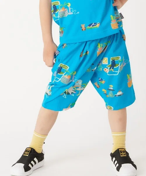 Детские шорты с принтом Toy Room KOTOMI FUJIWARA hakka kids, Blue — фото 2