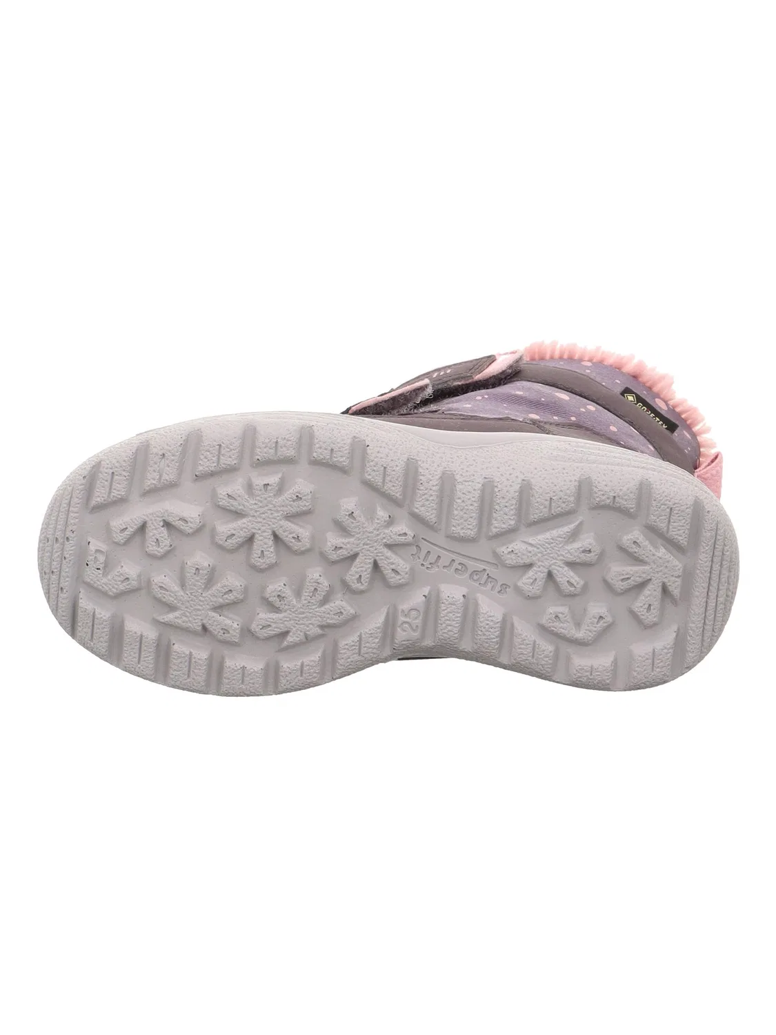 Детские снежные ботинки для девочек с липучкой Crystal Superfit, Purple Pink 8500 — фото 4