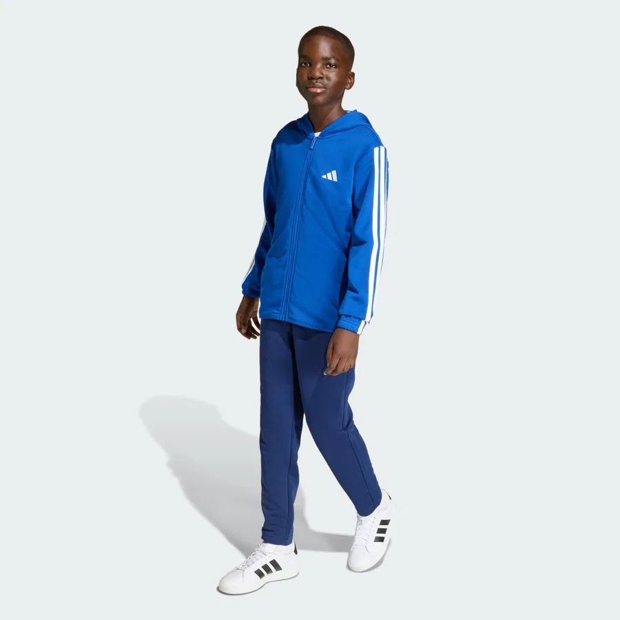 Детский спортивный костюм с принтом 3 полоски Sportswear KE0990 Essentials Track Suit Kids adidas, Черно-белый