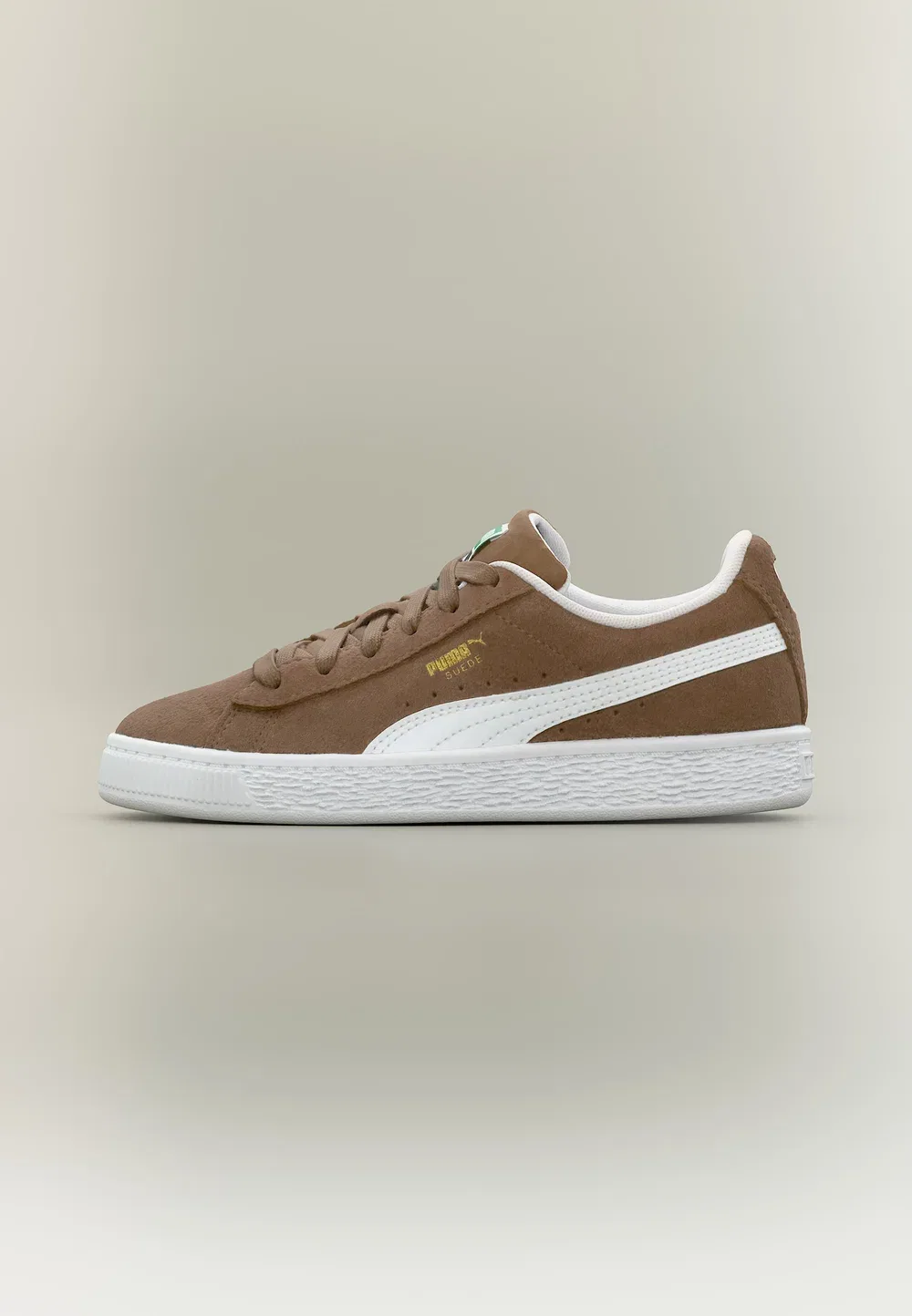 Классические замшевые кроссовки унисекс Puma, Haute Coffee/White
