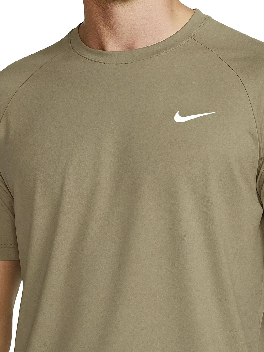 Рашгард Nike Natural Short Sleeve Hydroguard, натуральный — фото 3