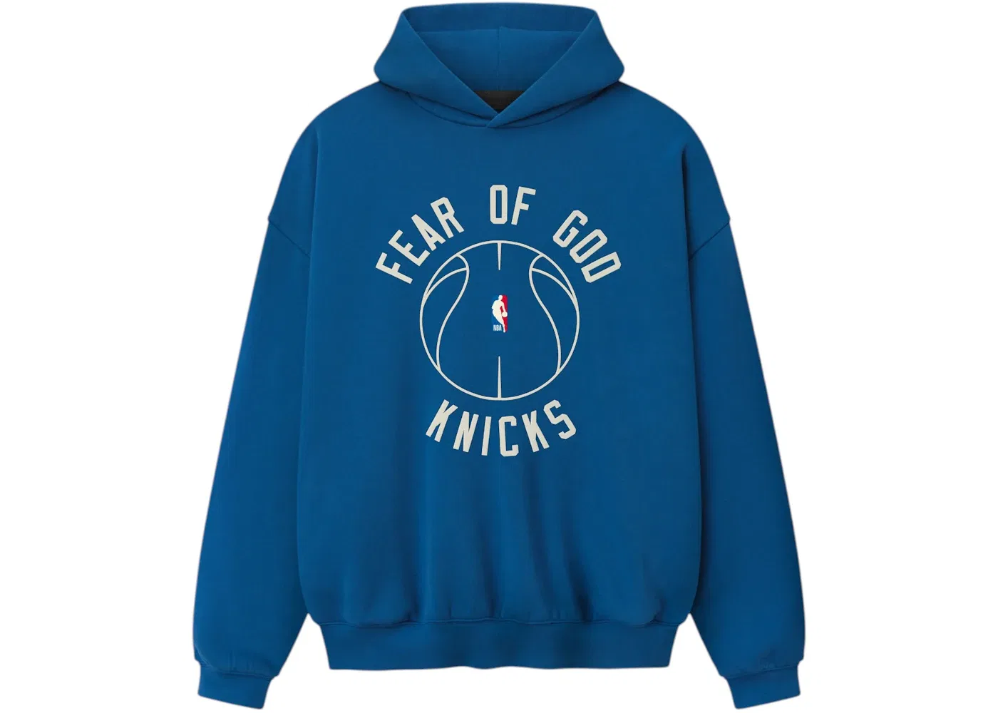 Унисекс худи с принтом Fear of God Essentials Knicks x Barkley Hendricks 90s Hoodie, Faded Blue