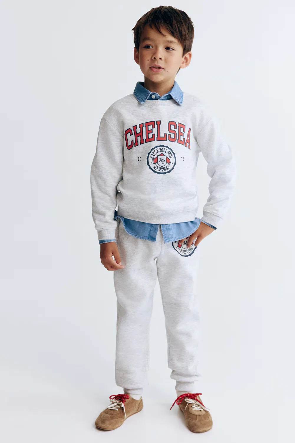 Спортивные штаны H&M, Hellgraumeliert/New York