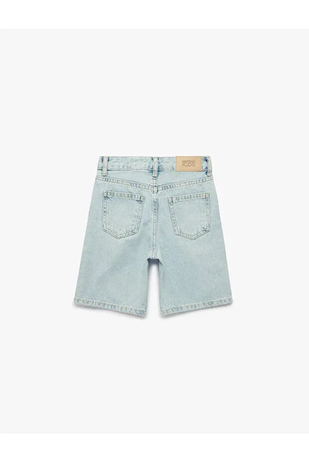 Детские шорты для девочек джинсовые Koton, Open Indigo — фото 2