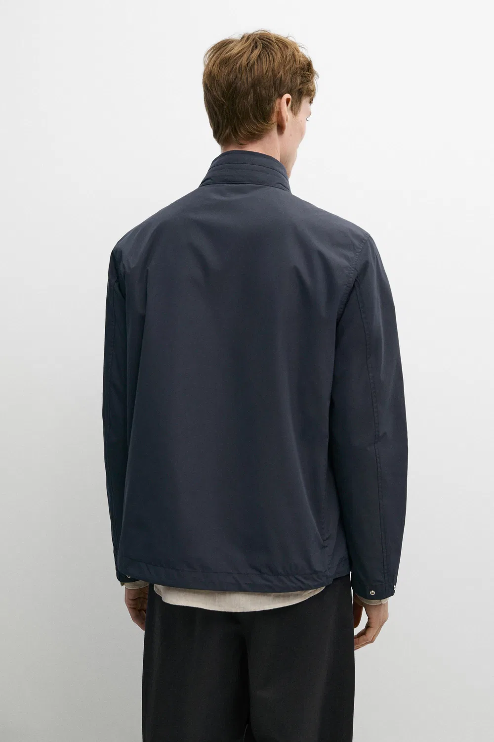 Куртка Massimo Dutti, техническая куртка с карманами, синий — фото 3