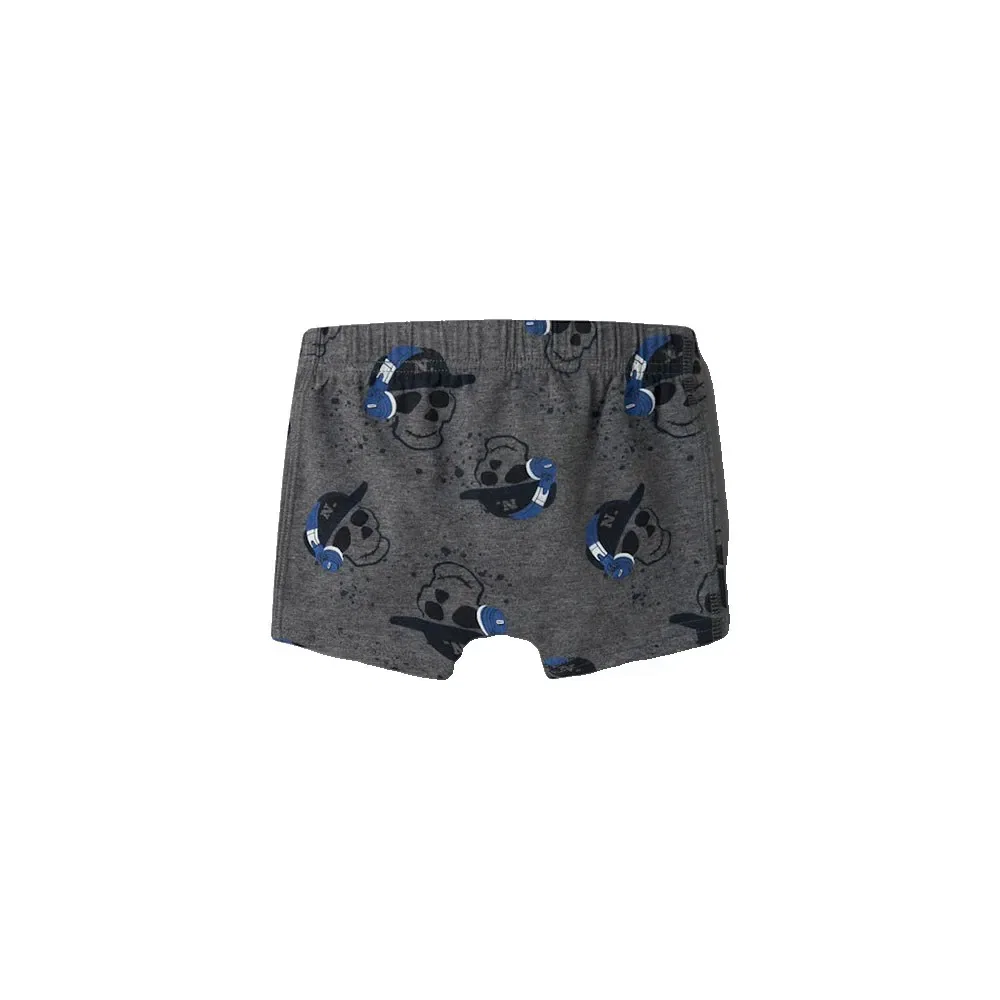 Комплект боксеров Name It Tights Mel Skull 3 шт, синий — фото 2
