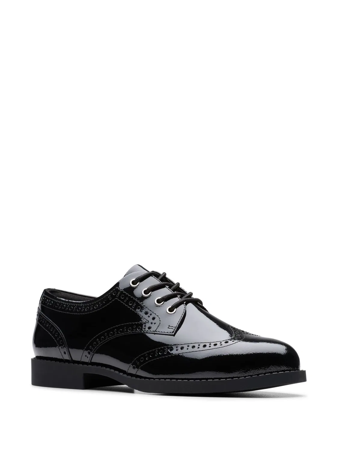 Туфли дерби Clarks Tapa Pure, лакированные, черные — фото 3