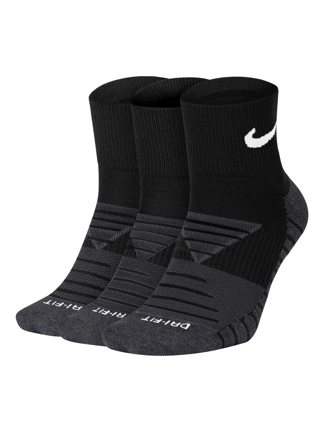 Носки с усиленной амортизацией Nike Everyday Max, 3 пары, черный — фото 3