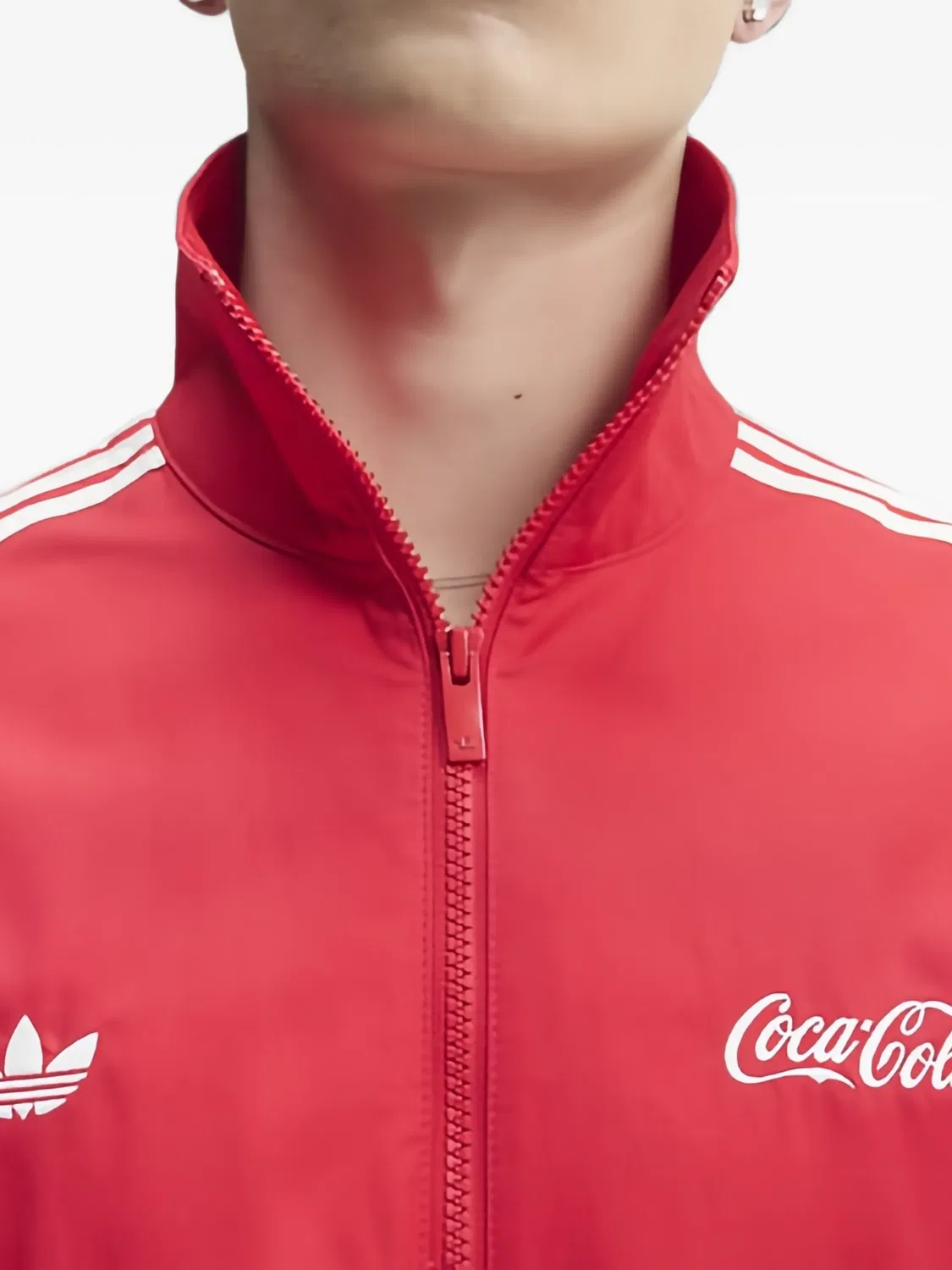 Толстовка Firebird с логотипом из коллаборации с Coca-Cola Adidas, красный — фото 3